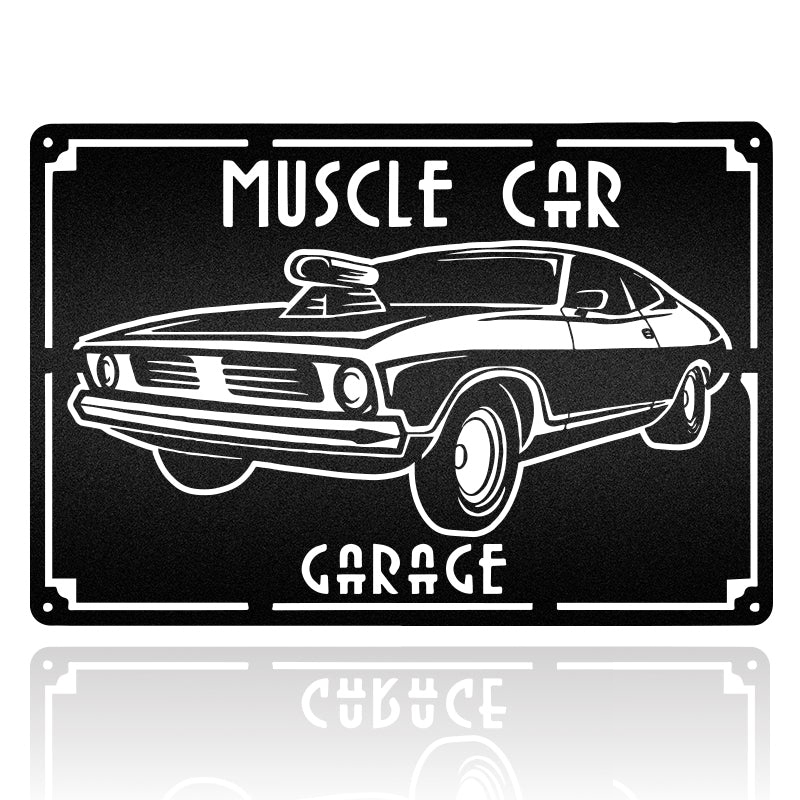 Muscle Car Antique Old Classic Retro Transport Automobile Metal Wall Art
