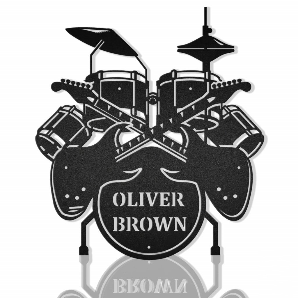 Music Band Personalized Metal Wall Art