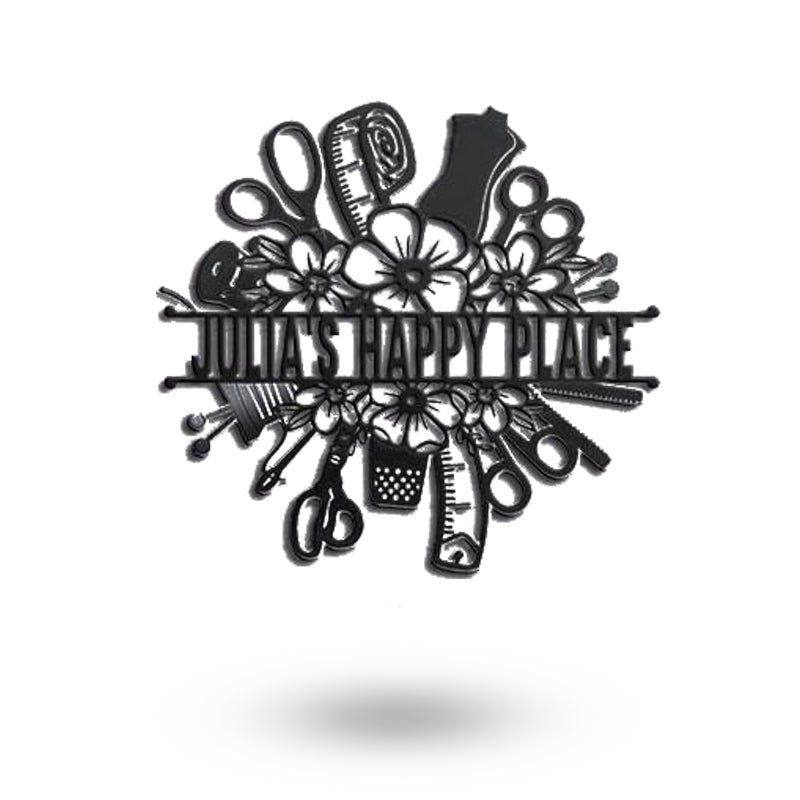 My Happy Room Metal Wall Art