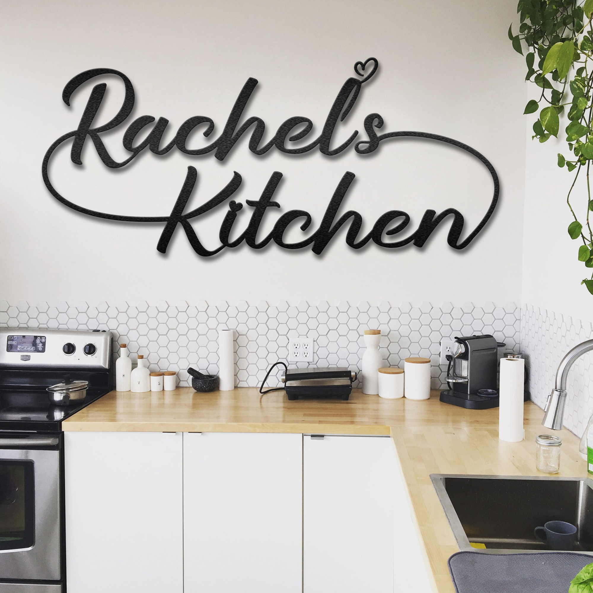Customized My Kitchen Metal Wall Art Decor