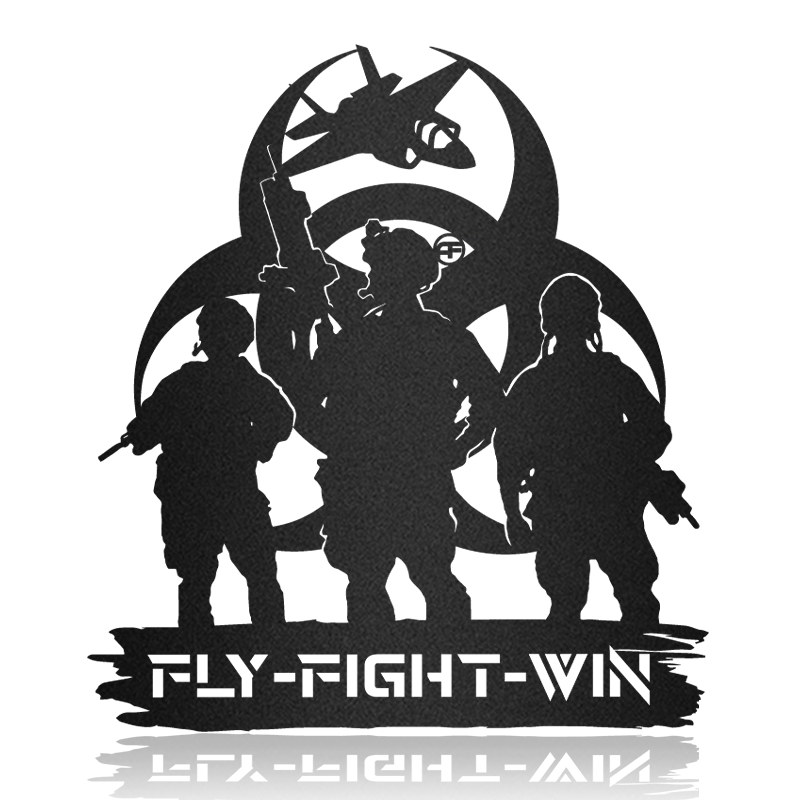 Veteran Soldiers Aircraft Metal Art Sign