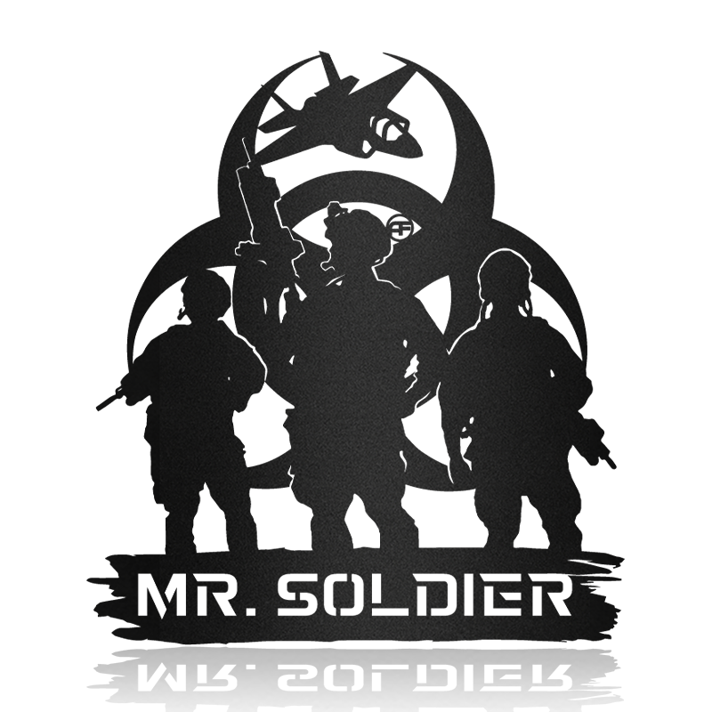 Veteran Aircraft Warrior Metal Art Sign Verii