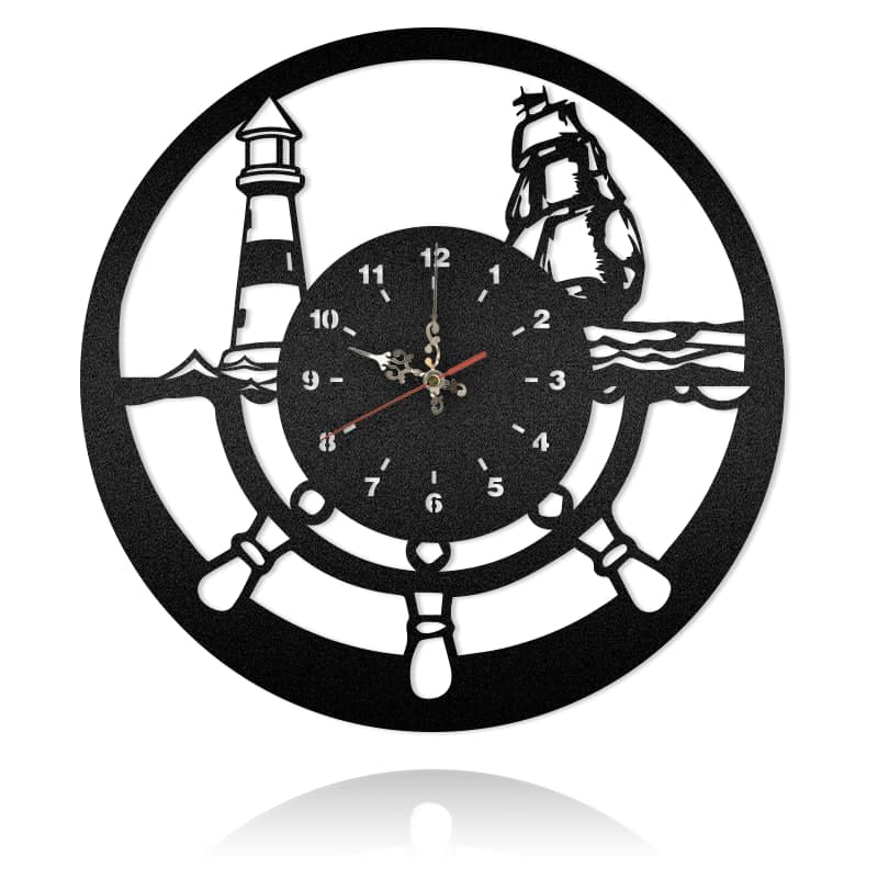 Lighthouse Boat Nautical Metal Wall Art