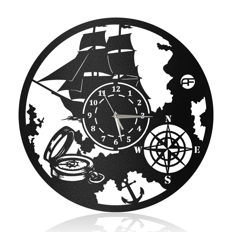 Boat Compass Nautical Vibe Metal Wall Art