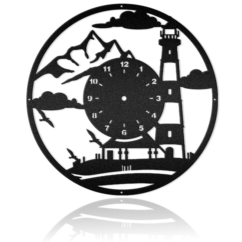 Lighthouse Scene Nautical Metal Wall Art