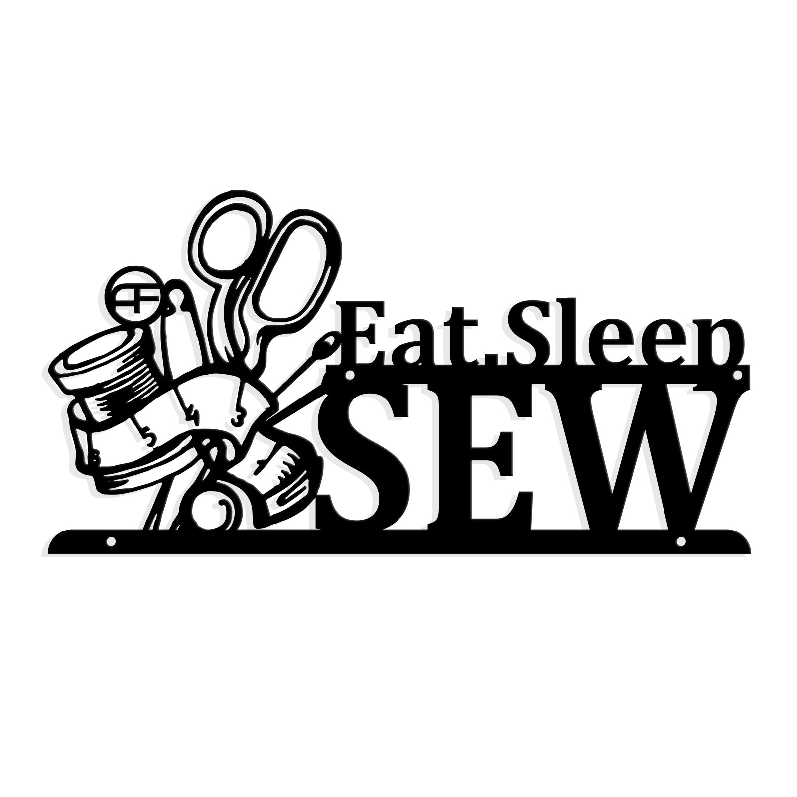 Die Hard Fan Of Sewing Metal Art Sign