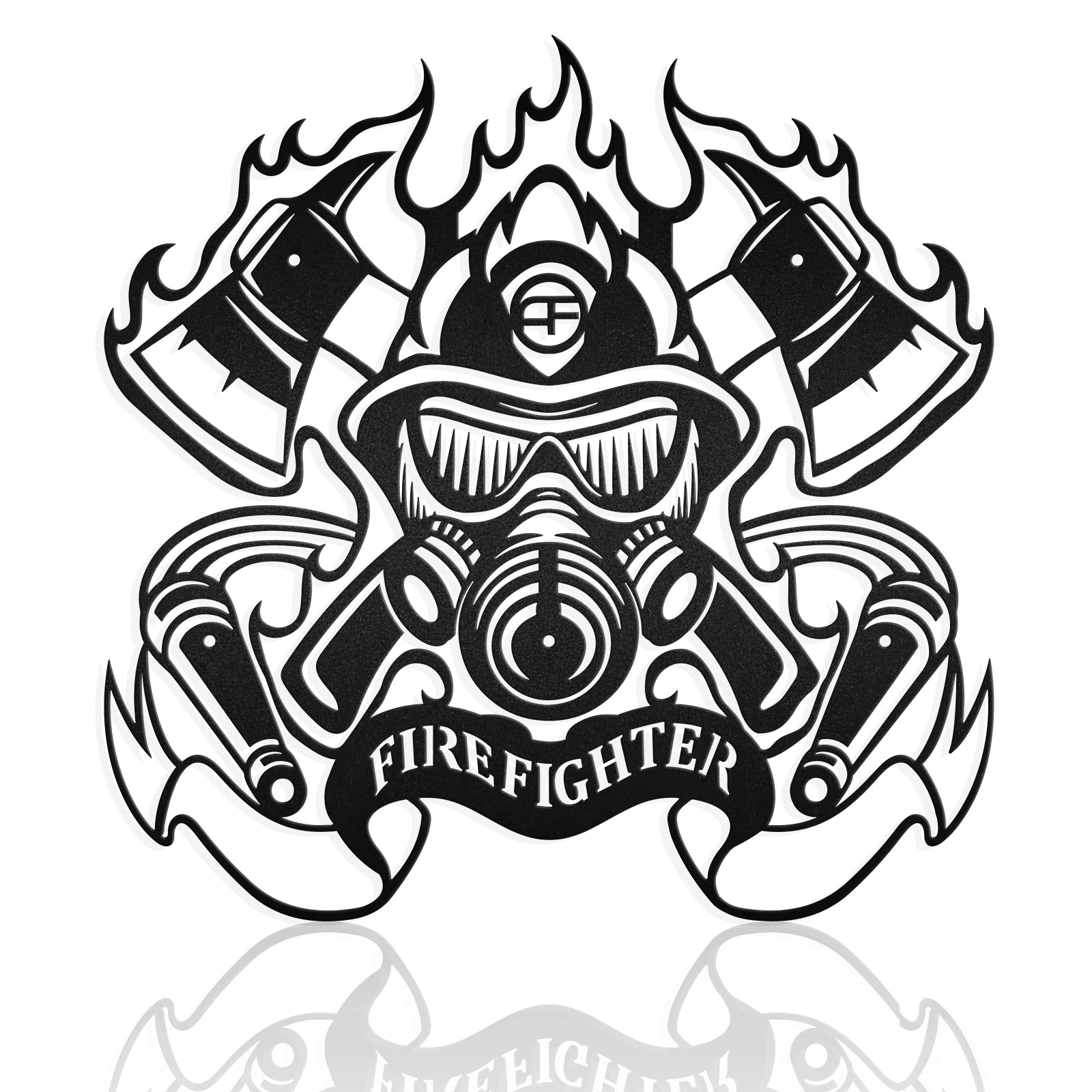 Fireman Firefighter 911 Memorial American Heroes Metal Art Sign