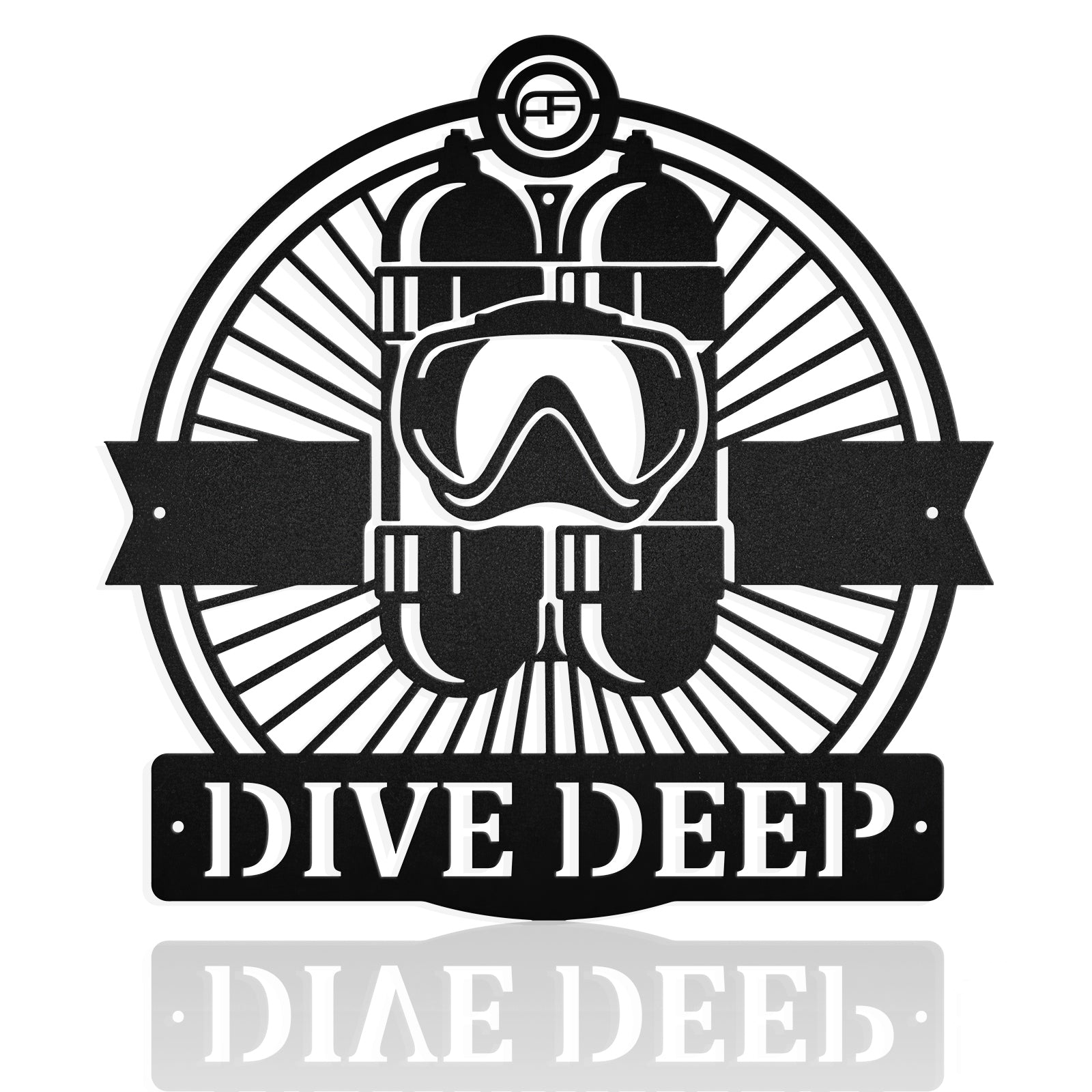 Diving Mask Scuba Diving Snorkeling Metal Art Sign