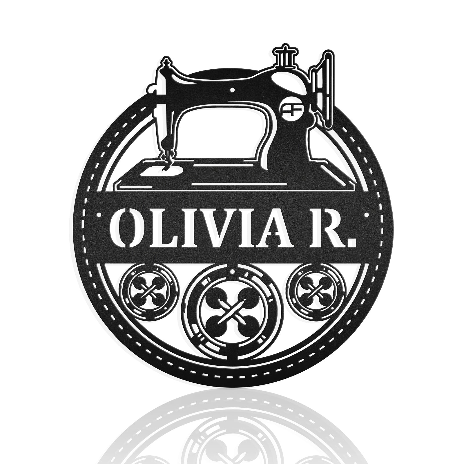 Tailor Personalized Sign Sewing Machine Metal Art Sign