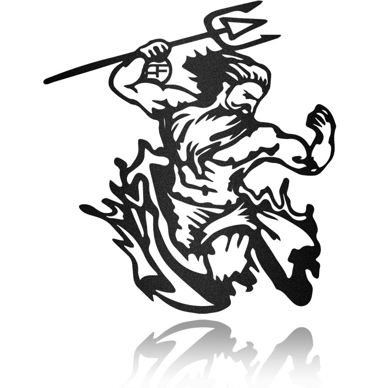 Poseidon Nautical House Decor Metal Wall Art