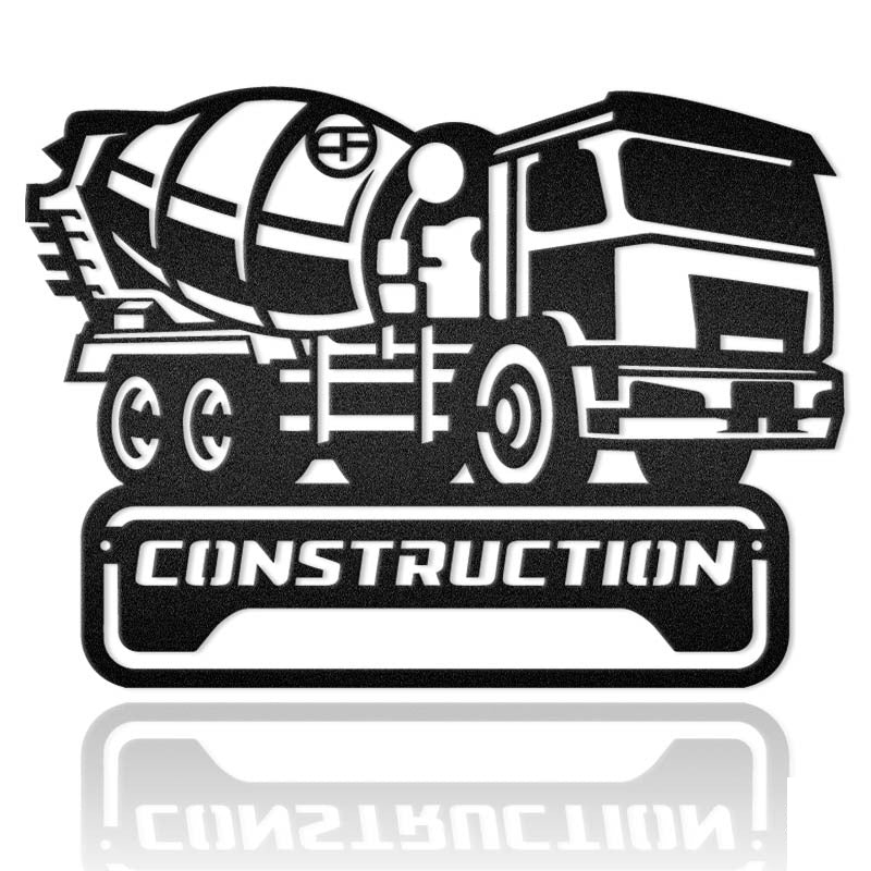 Custom Construction Machines Metal Wall Art