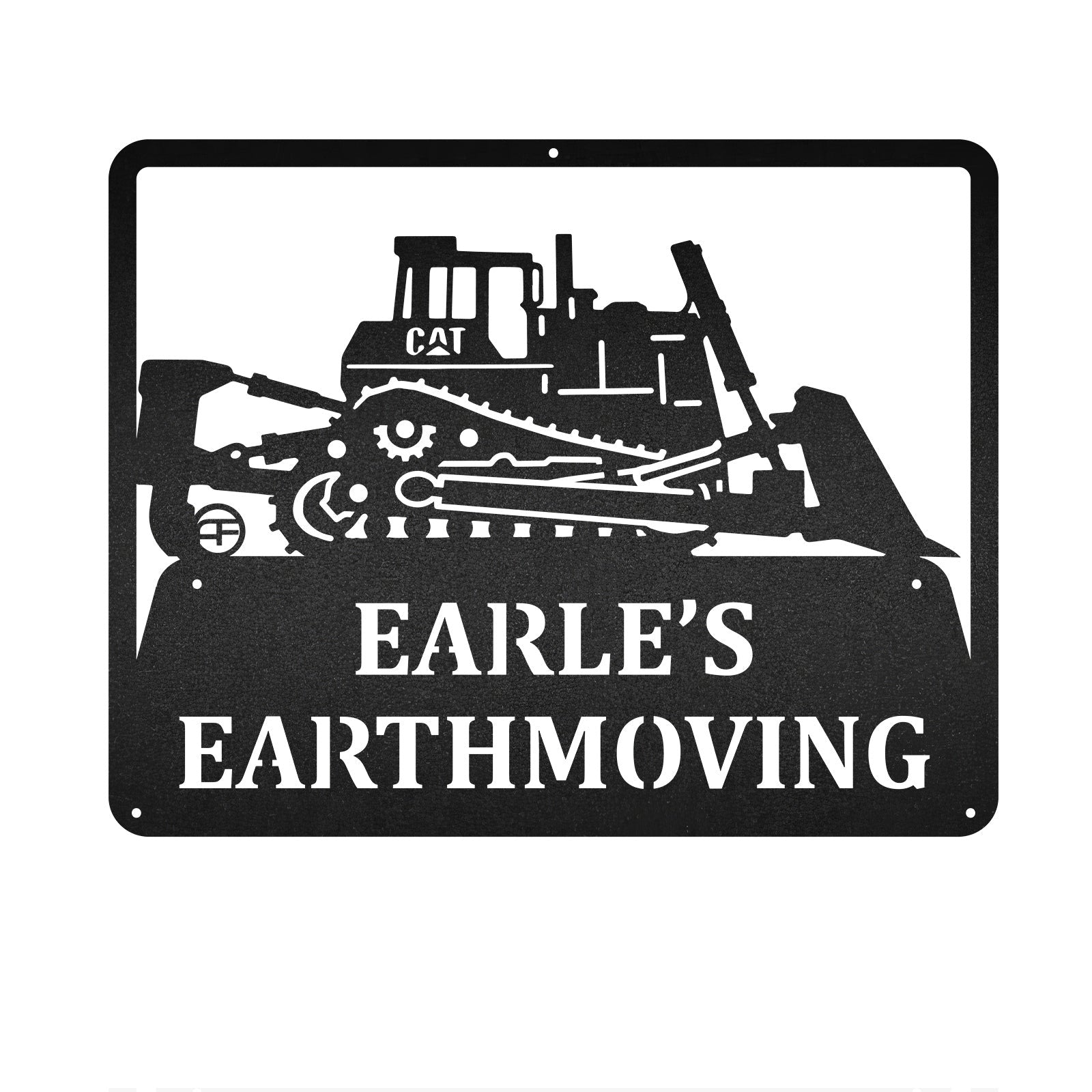 Bulldozer Decor Construction Machine Metal Wall Art