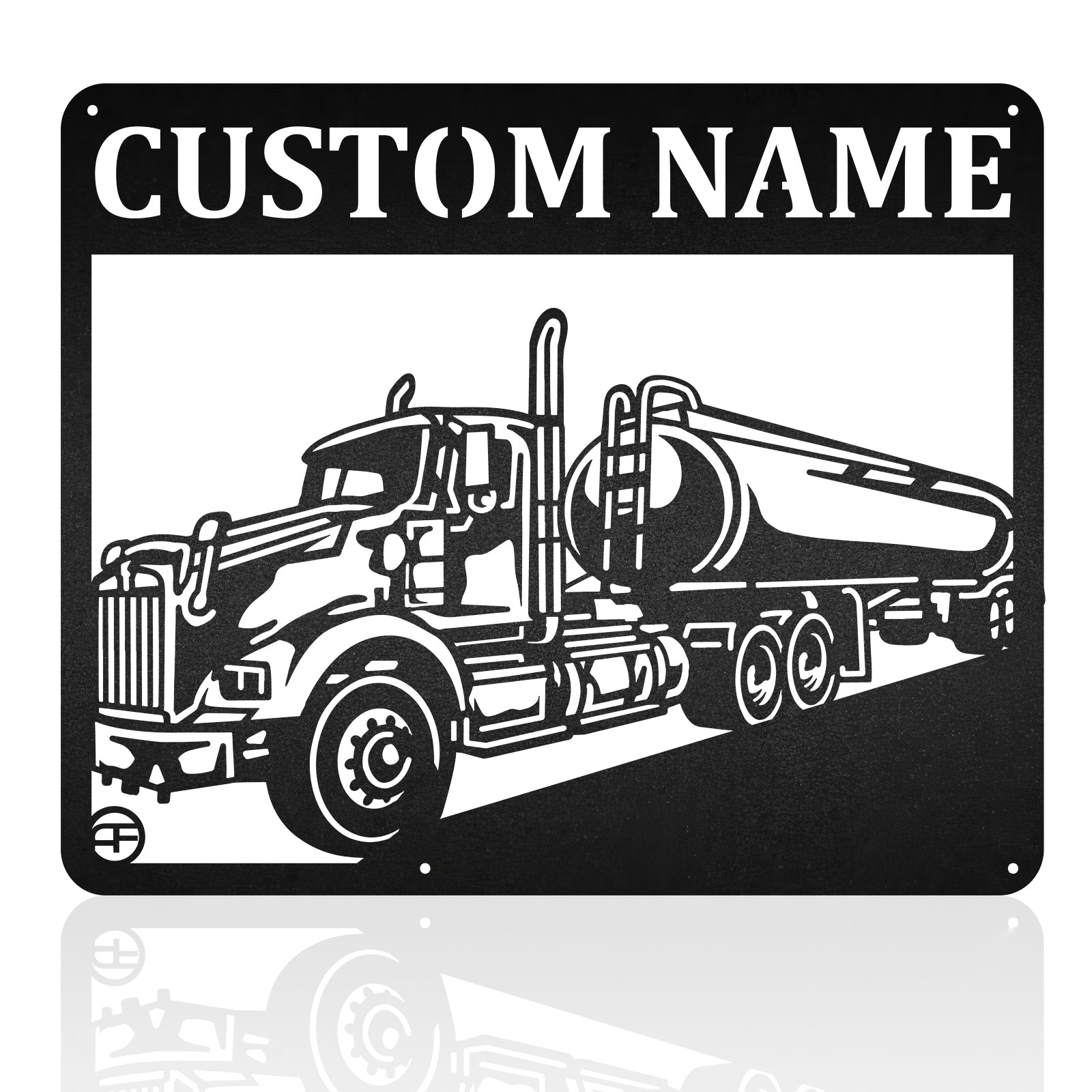 Tanker Truck Big Rig Metal Wall Art