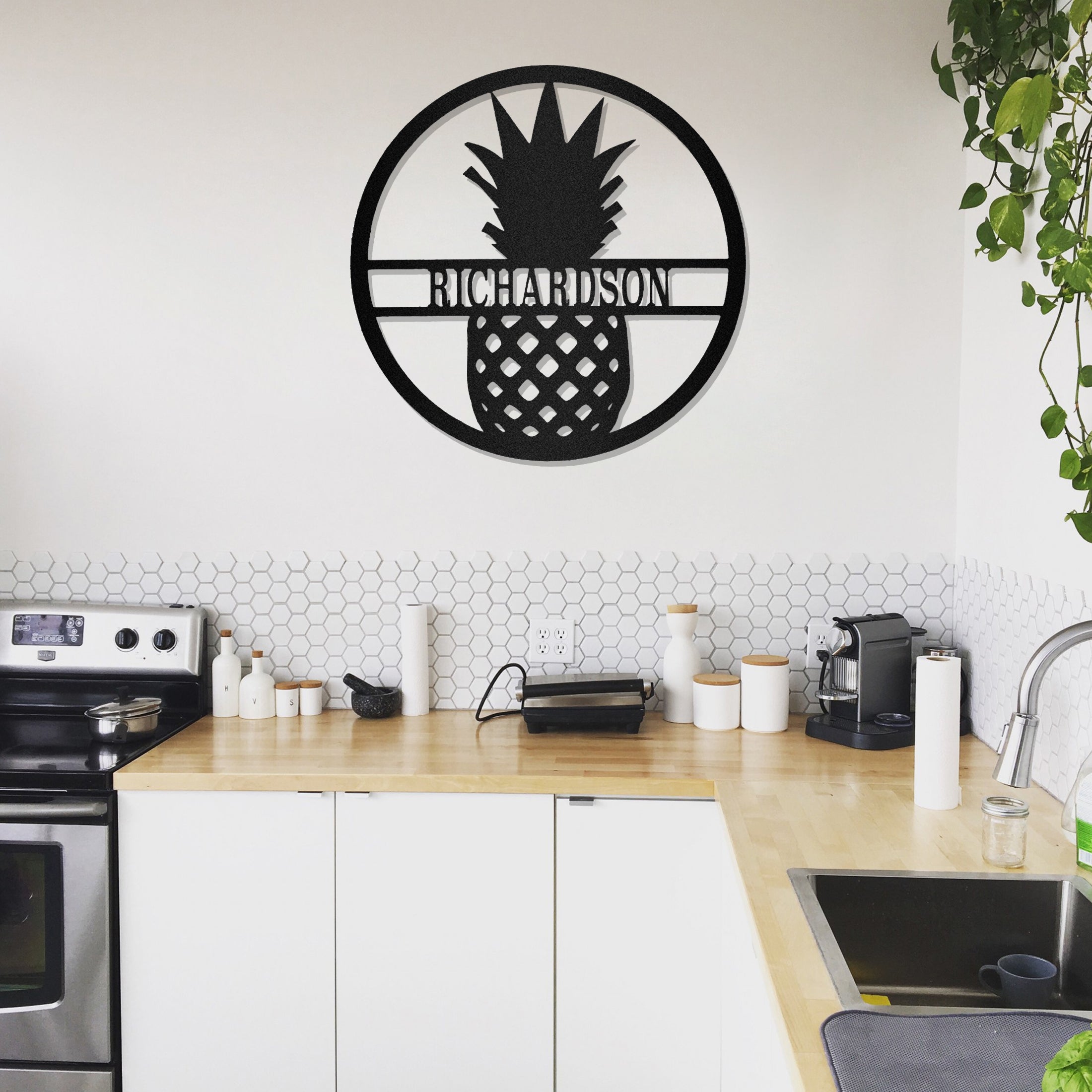 Customized Name Kitchen Mother'S Day Metal Wall Art