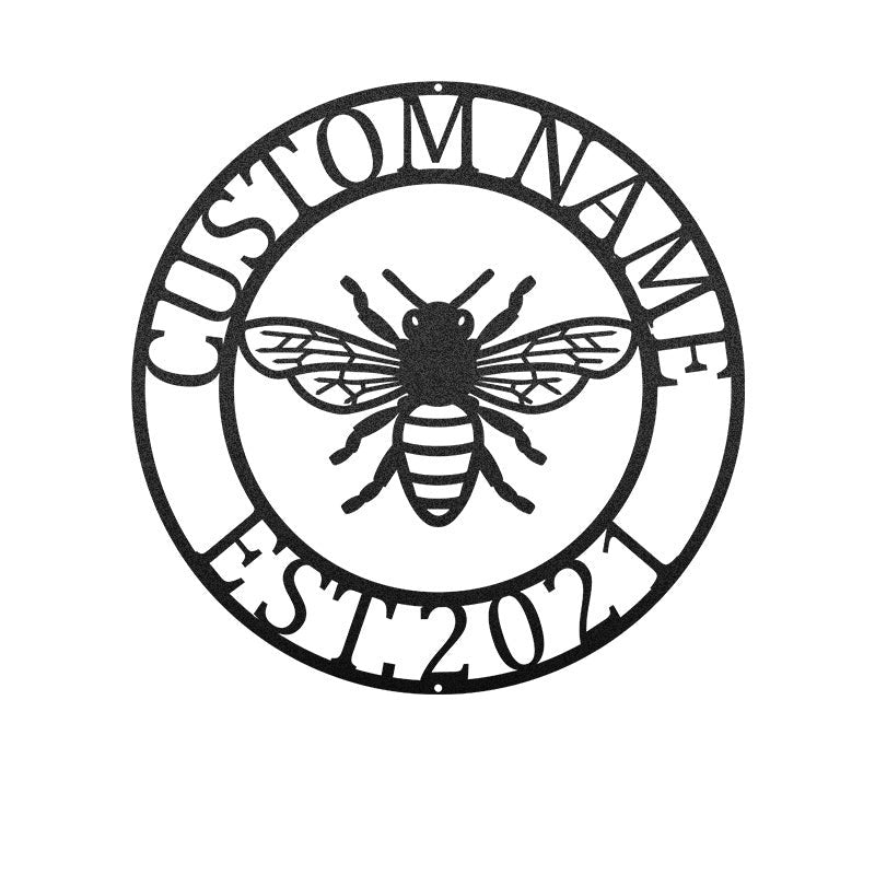 Bee Customized Metal Sign Metal Wall Art
