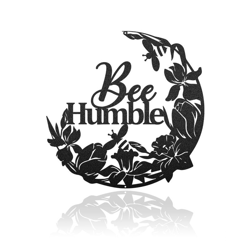 Bee Sign Custom Text Sign Metal Wall Art