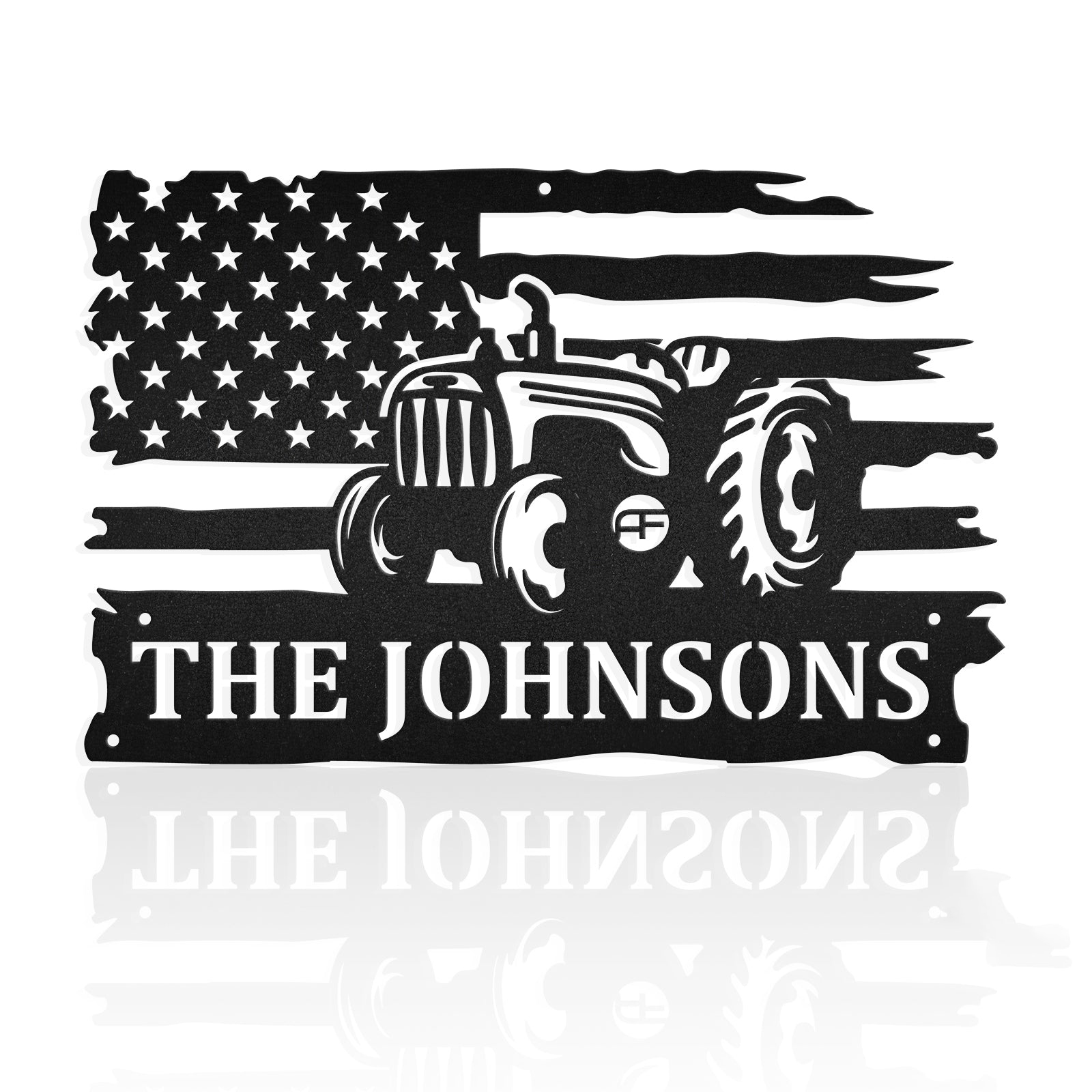 American Tractor Customized Metal Farm Sign Metal Wall Art