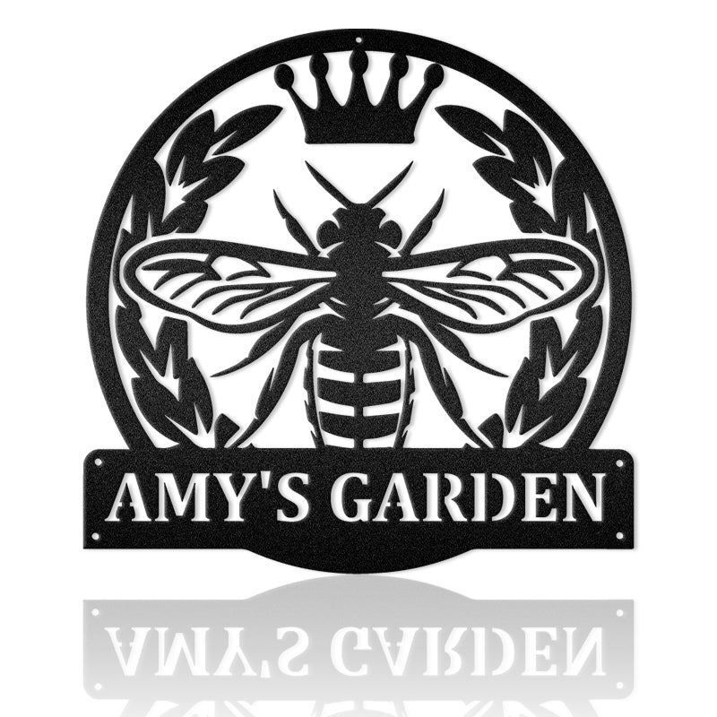 Queen Bee Sign Custom Name Sign Metal Wall Art