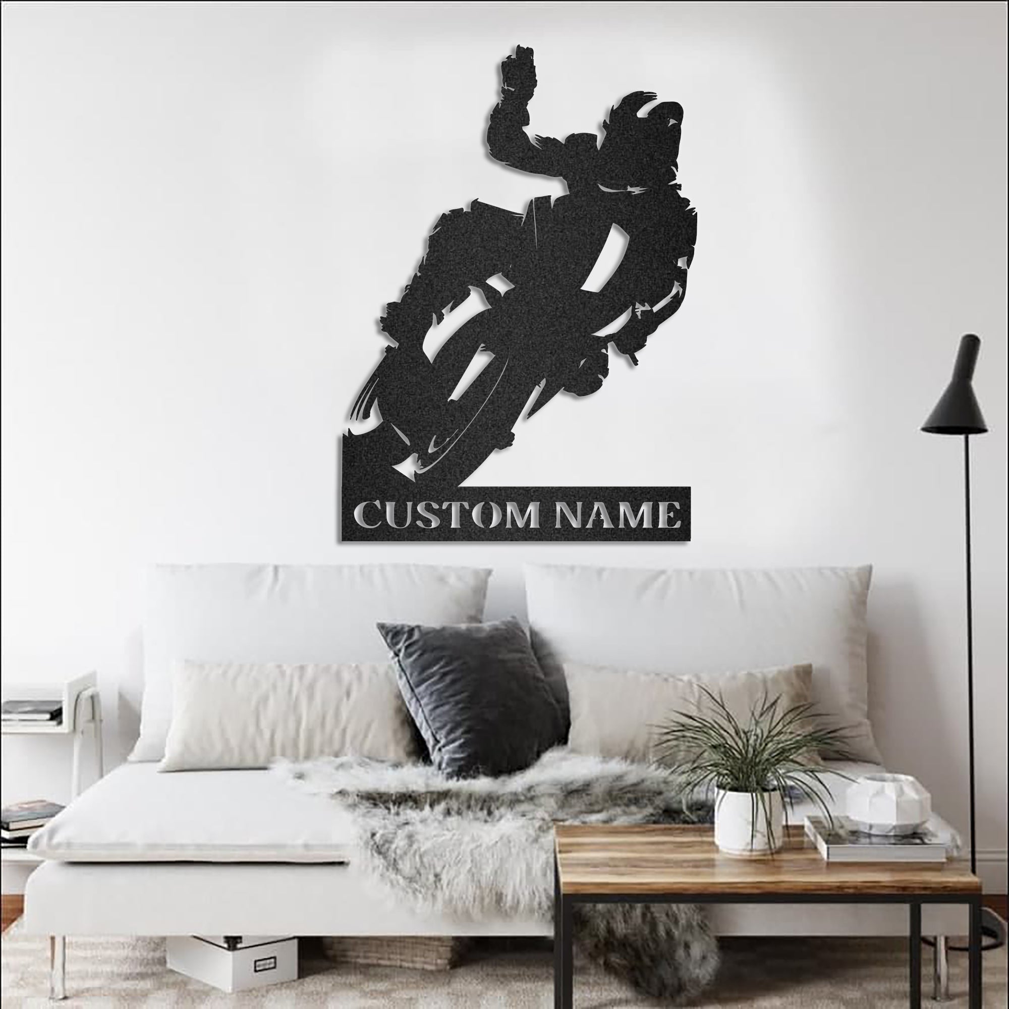 Vintage Motorcycle Wall Art Motorbike Racing Metal Wall Art Decor