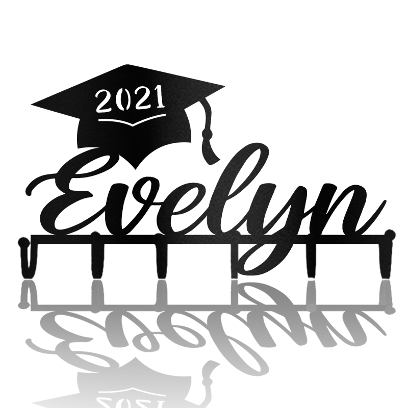 Happy Graduation Custom Name Afculture Metal Wall Art