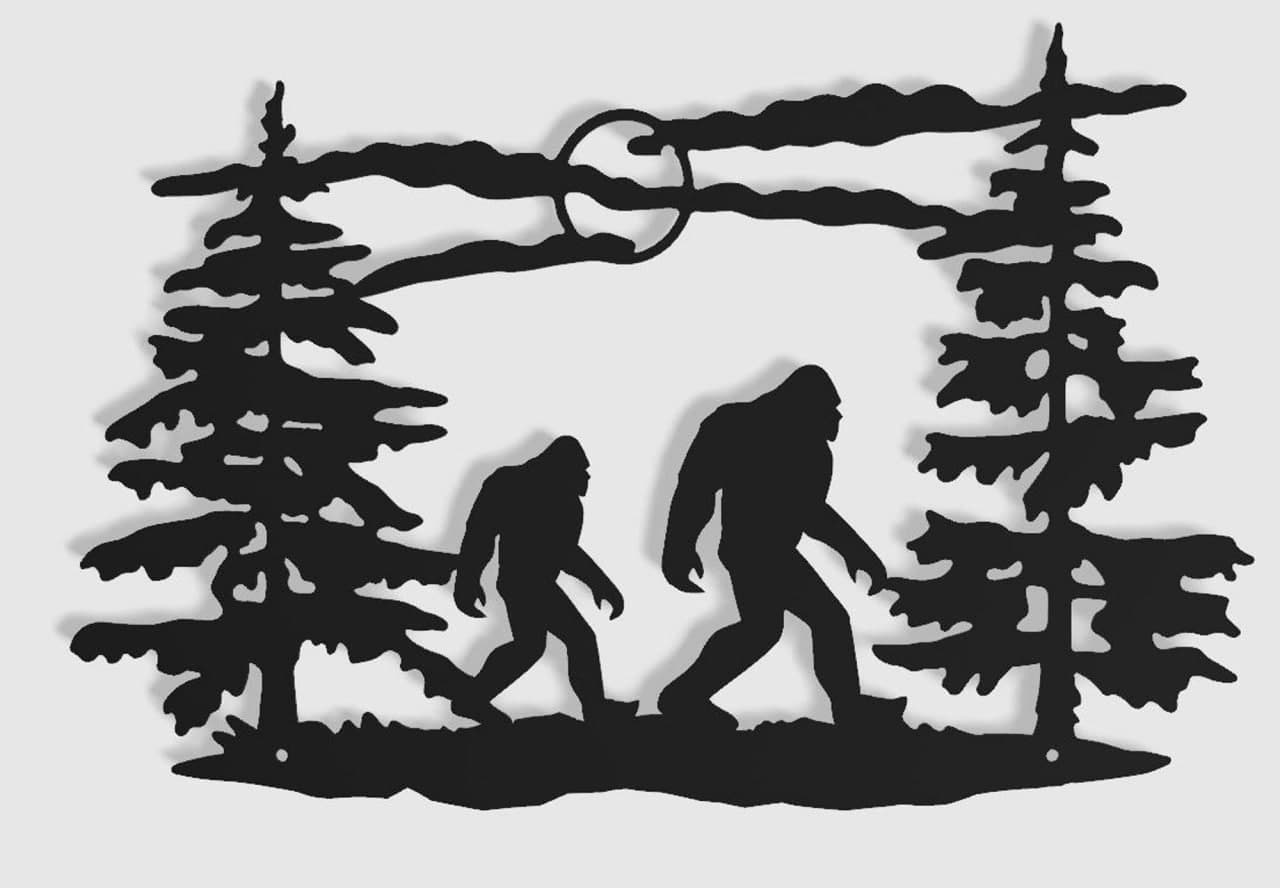 Sasquatch - The Legend Of Big Foot 02 Metal Wall Art