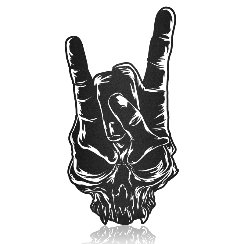 Satan Handsign 2 Metal Wall Art Decor