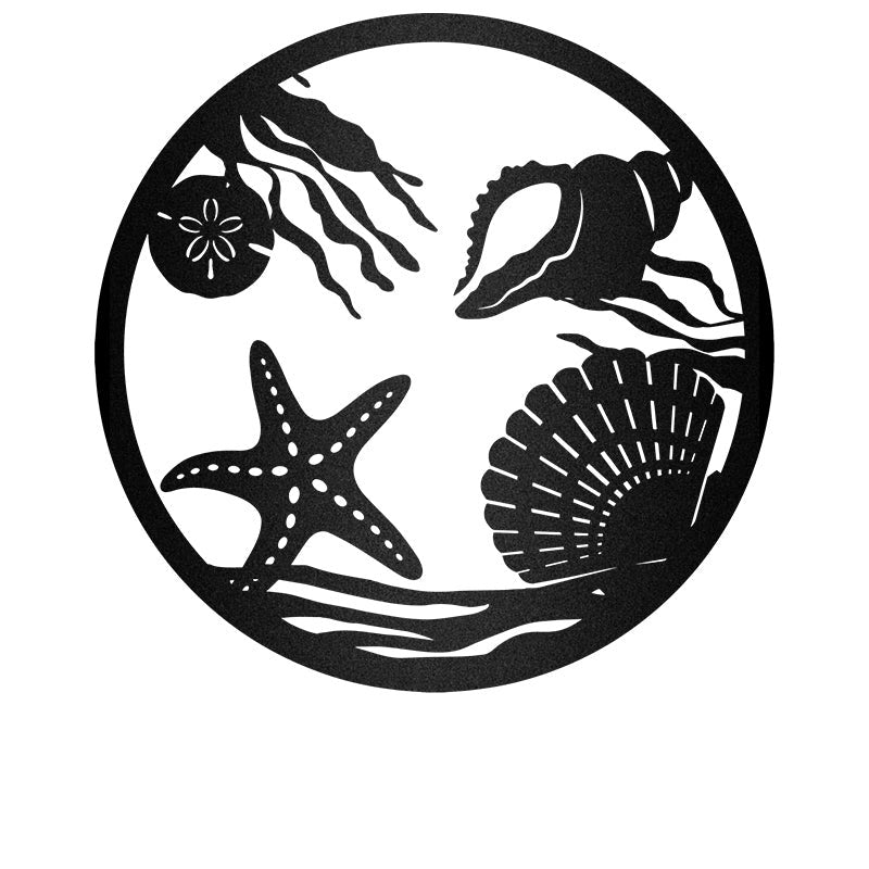 Seashells Sea Beach Metal Wall Art