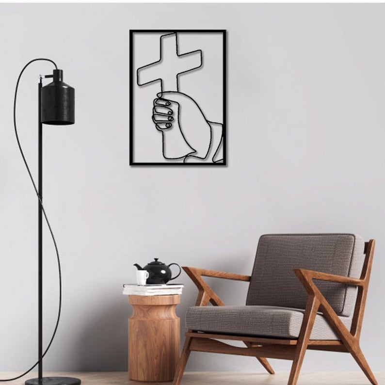 The Cross Of Christ Christian Catholic Home Decor Metal Wall Art