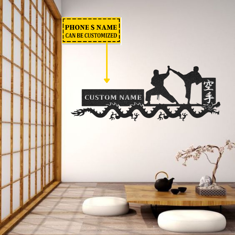 Karate-Do Metal Art Sign