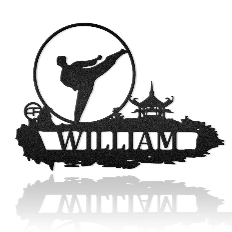 Karate Metal Wall Art