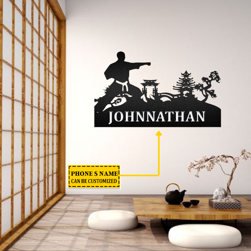 Karate Metal Wall Art