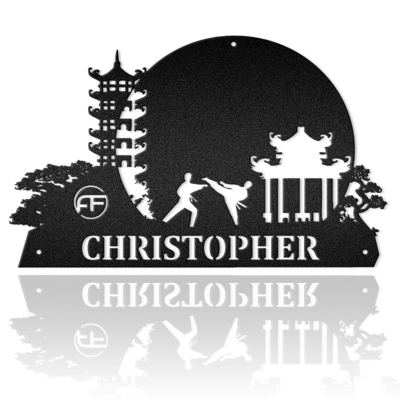 Karate Metal Wall Art