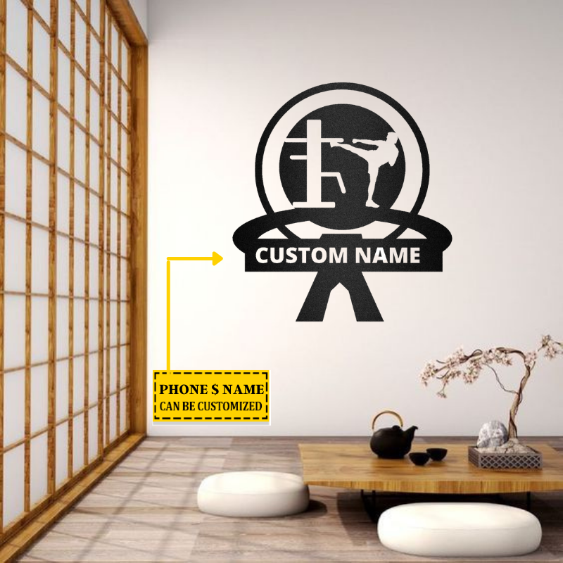 Karate Martial Arts Metal Wall Art