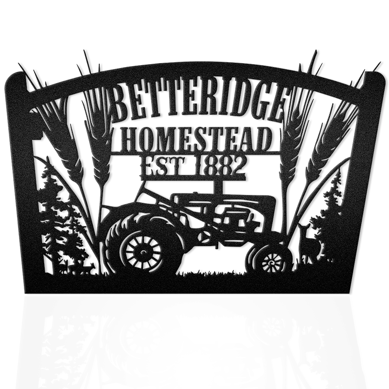 Tractor Custom Metal Farm Sign Metal Wall Art
