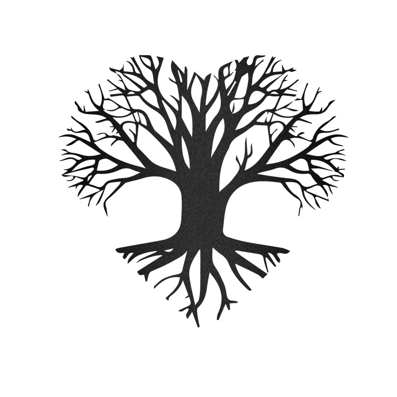 Tree Of Life With Heart Shape For Couple On Valentine Metal Wall Art