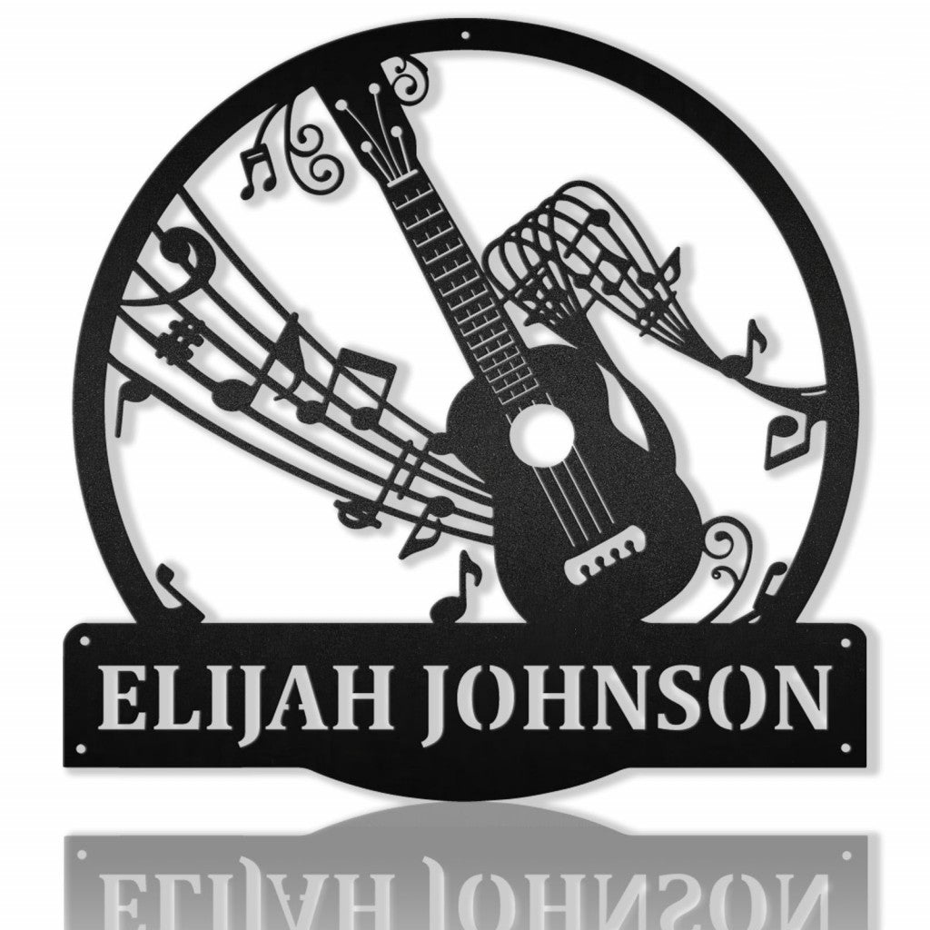 Ukulele Music Personalized Metal Wall Art