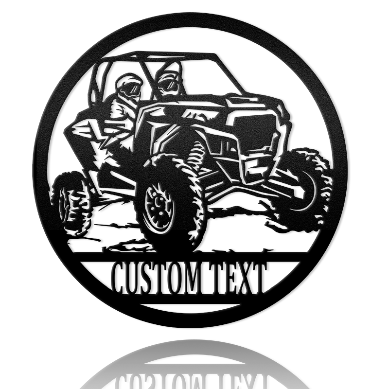 Utv Off-Road Buggy Track Metal Wall Art