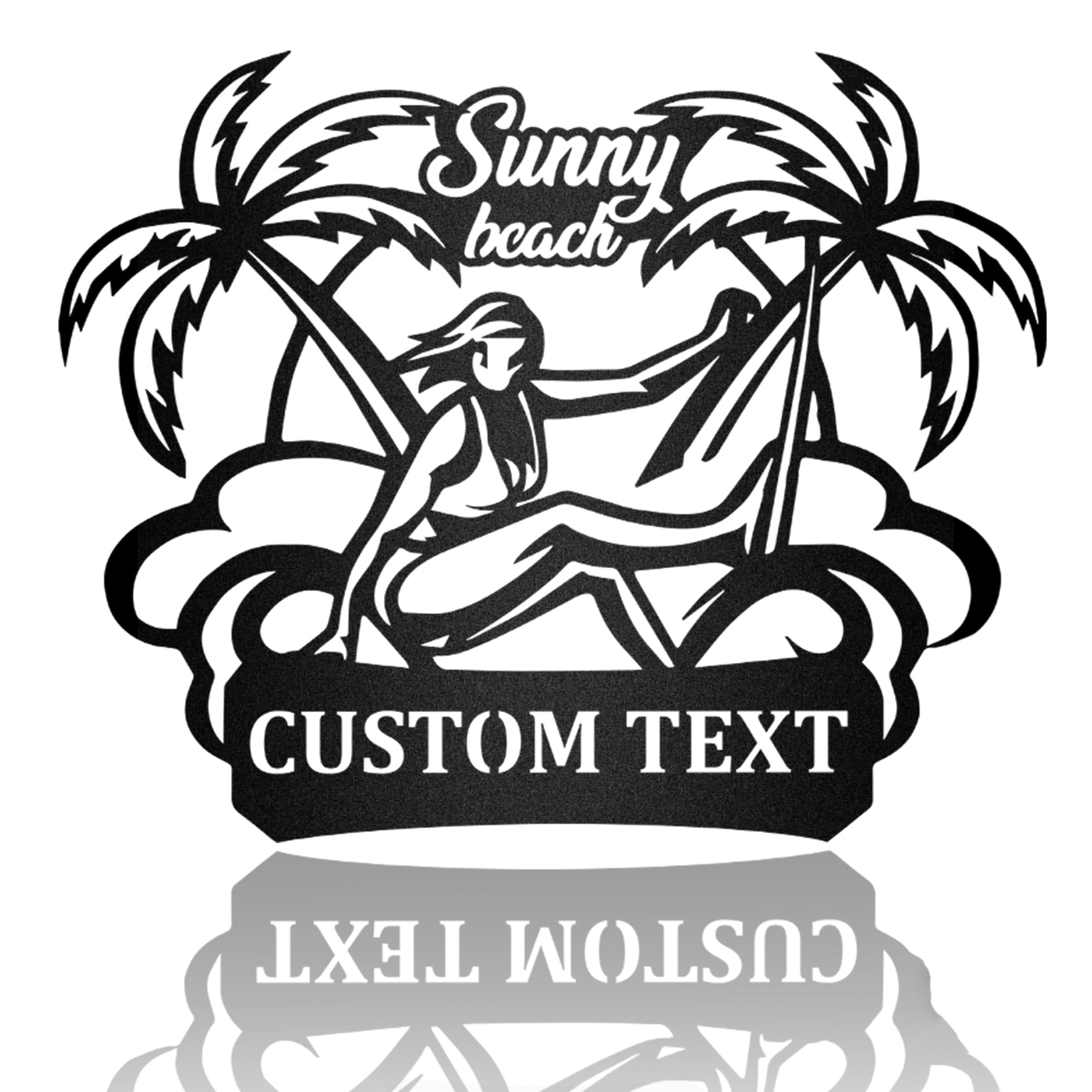 Surfin' In Hawaii Metal Wall Art Metal Wall Art Decor