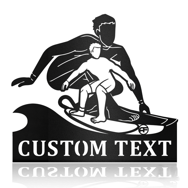 Surfing, Past & Present Metal Wall Art