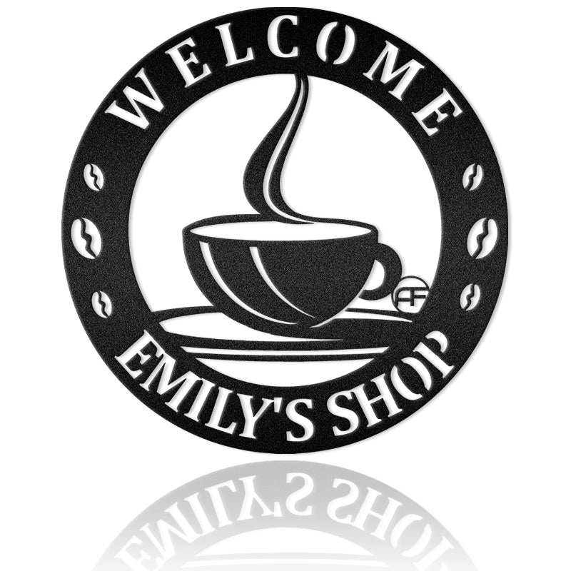 Who Is For Coffee? Metal Wall Art