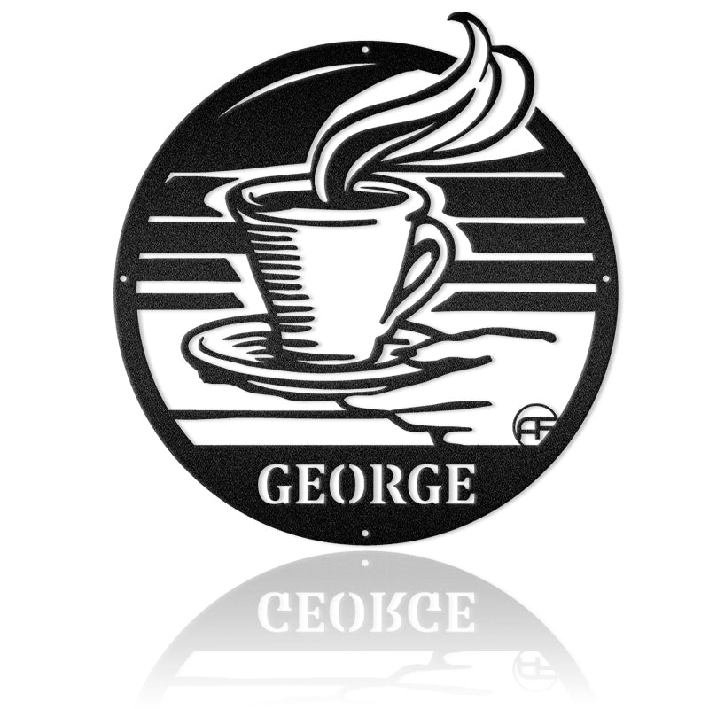 Coffee First, Schemes Later Metal Art Sign