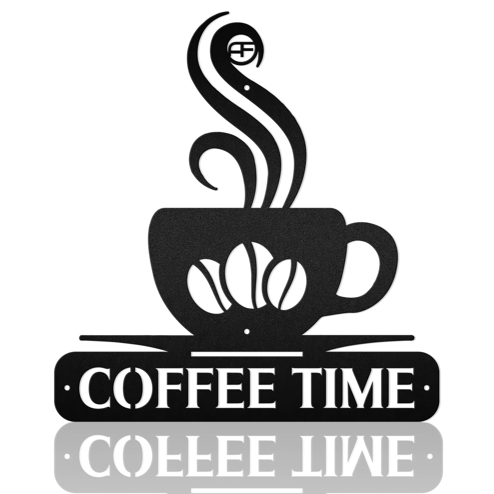 Coffee Time Metal Wall Art