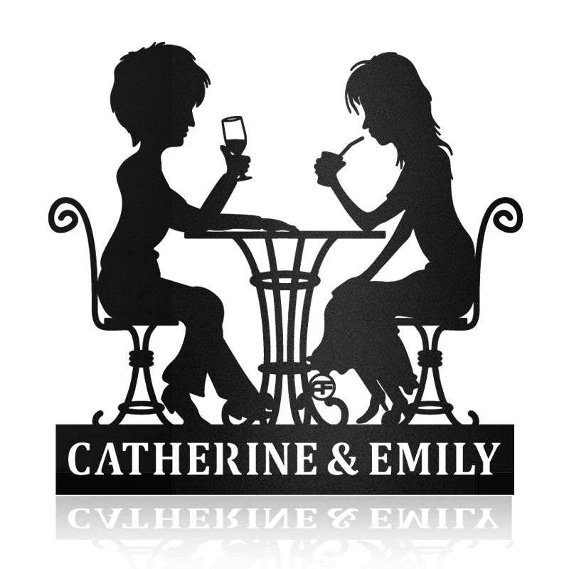 Relax With Coffee And Wine Metal Wall Art