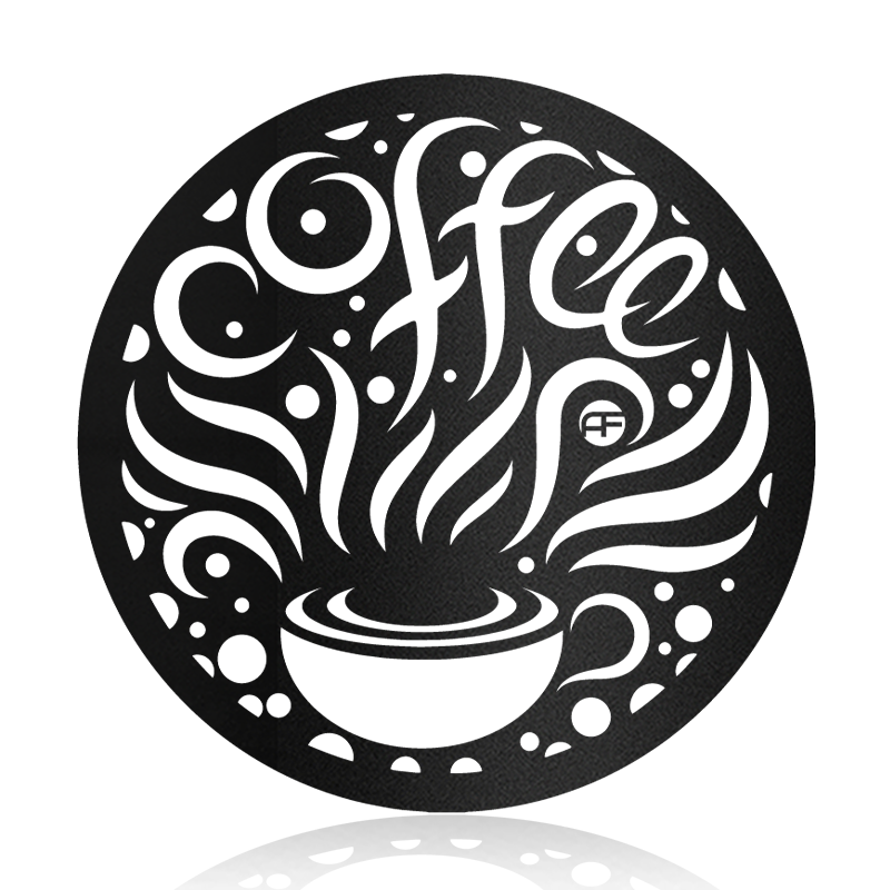 Coffee Day Metal Wall Art