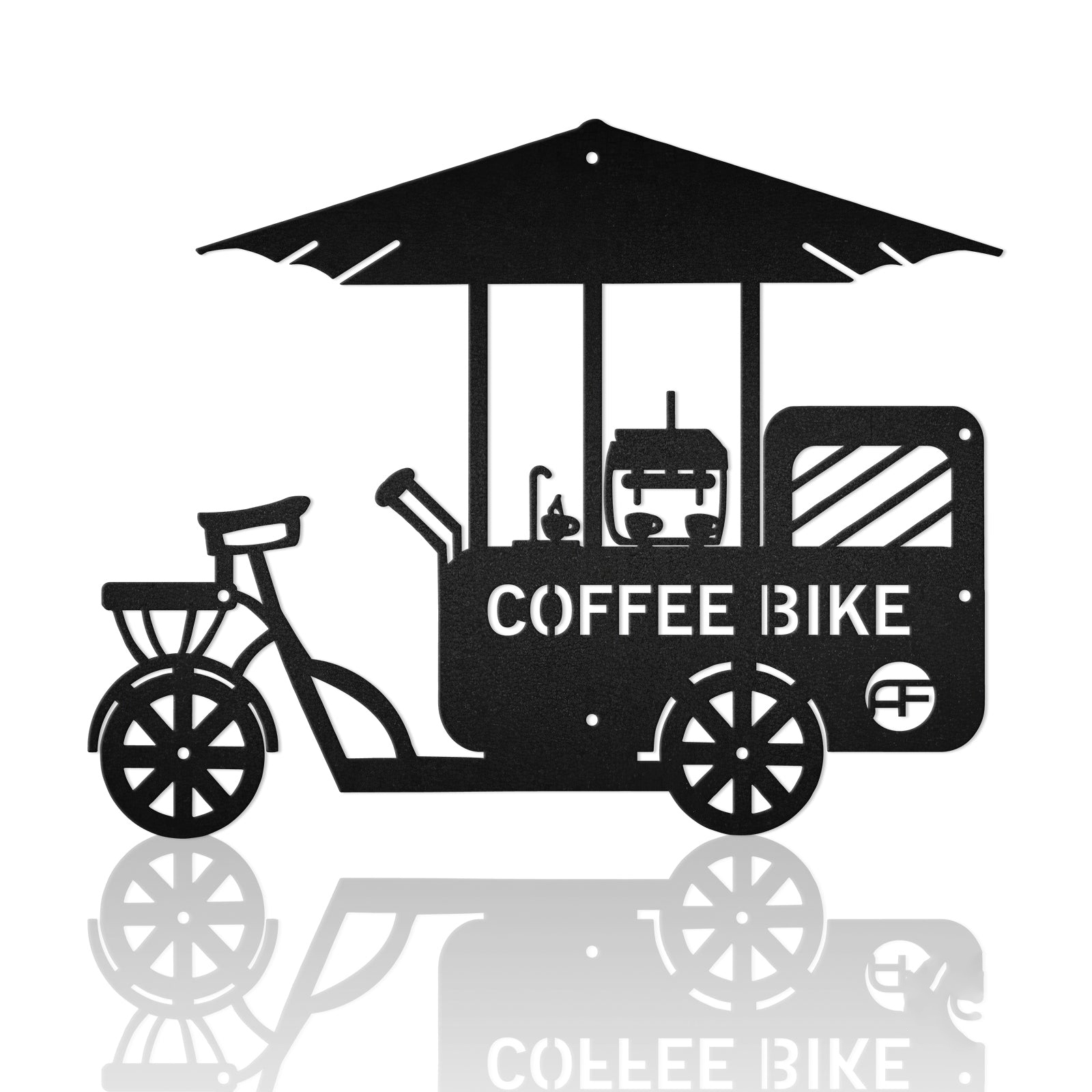 Coffee Bike Metal Wall Art