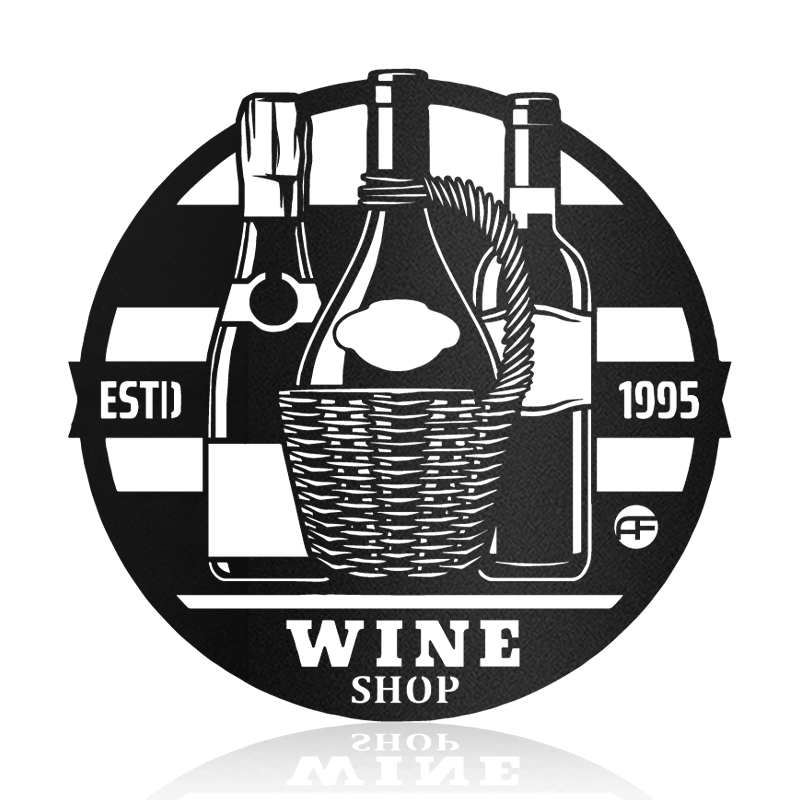 Wine Shop Metal Wall Art