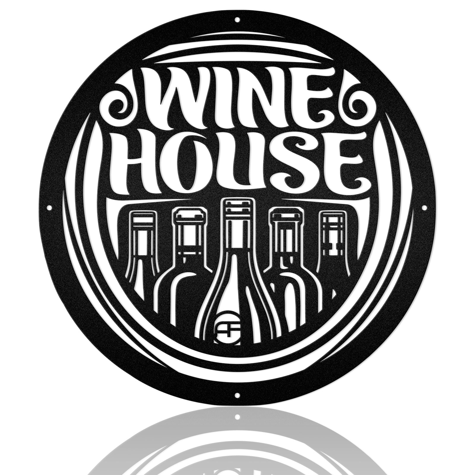Wine House Metal Art Sign