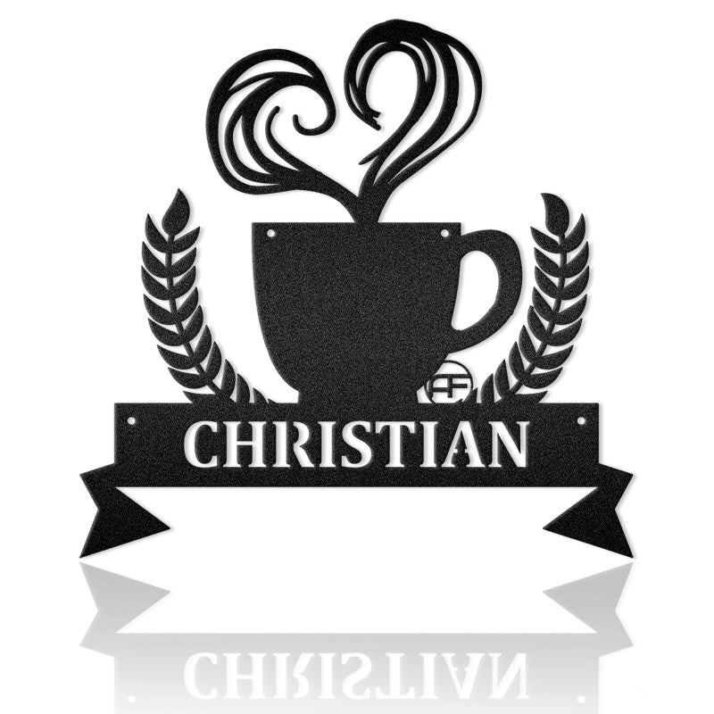 Coffee Time Metal Wall Art