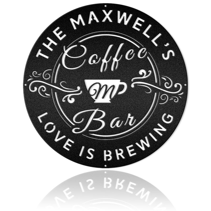 Coffee Bar Metal Wall Art