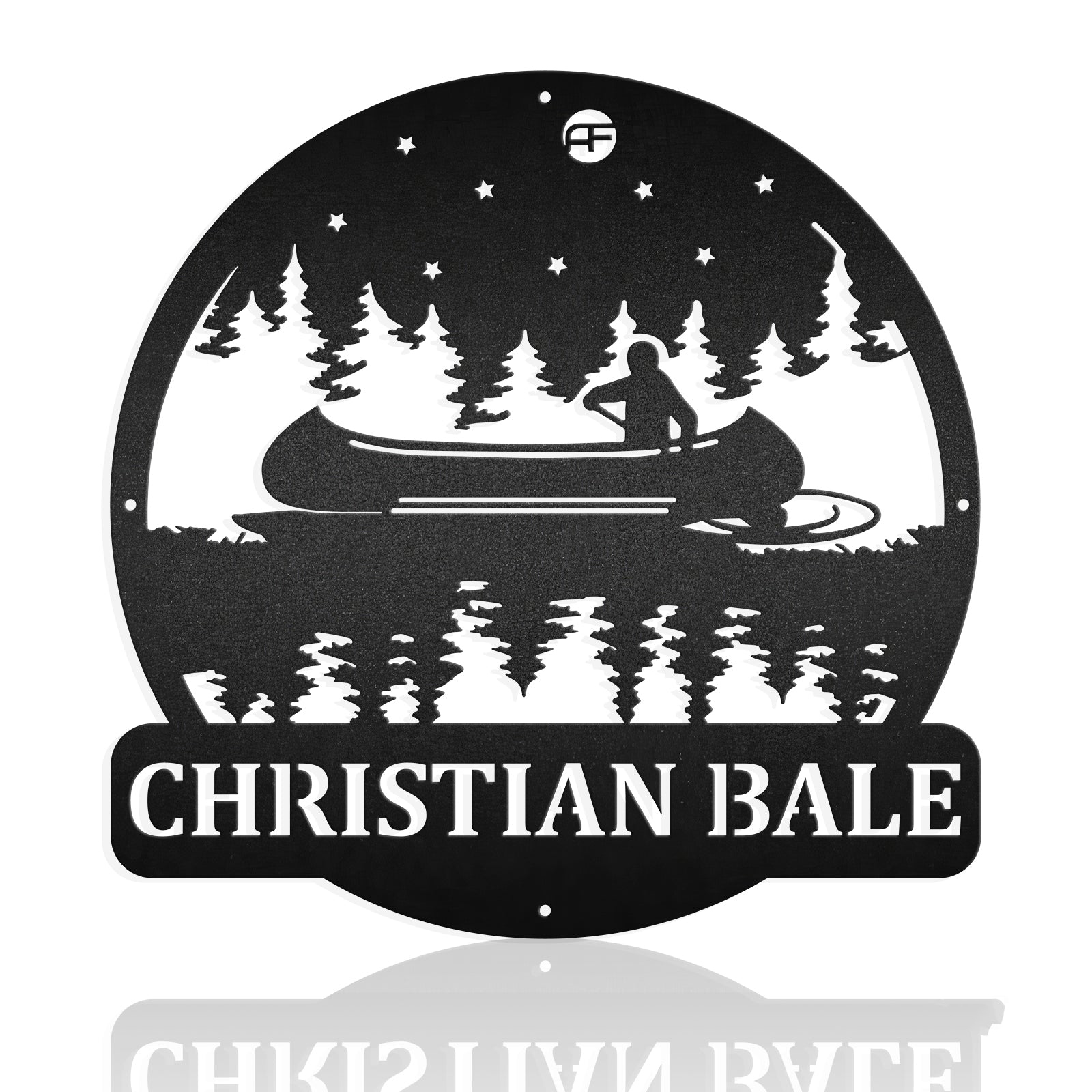 Kayak And Canoe Metal Art Sign